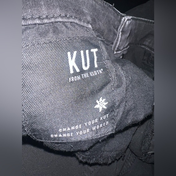 Kut From The Kloth Donna High Rise Ankle Skinny Raw Hem Skinny Jean Size 4 EUC - Picture 6 of 10